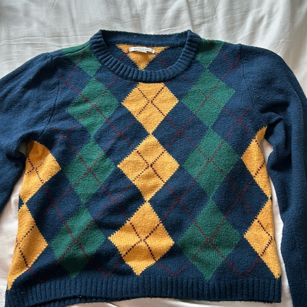 American Eagle Argyle Sweater